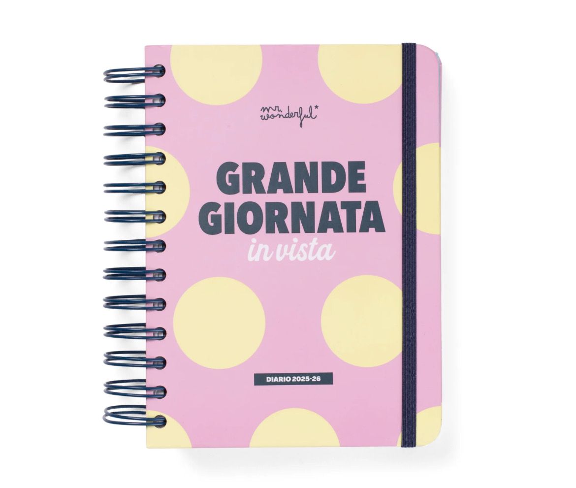 AGENDA DIARIO SCOLASTICO WONDER POCKET  2025-26 GIORNALIERO GP - GRANDE GIORNATA IN VISTA