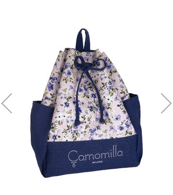 ZAINO MARE FIORI LILLA Camomilla Milano