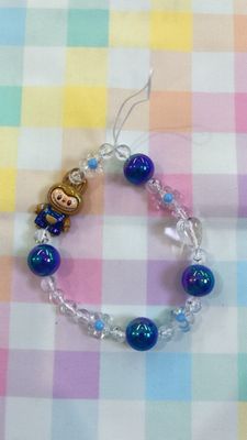 Phonestrap laccio cellulare Labubu blu