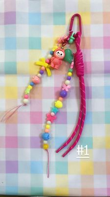 Charm da borsa con gancio Labubu fuxia #1