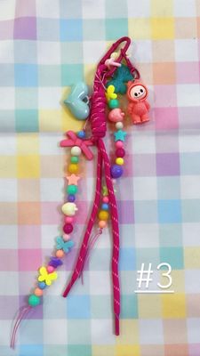 Charm da borsa con gancio Labubu fuxia #3