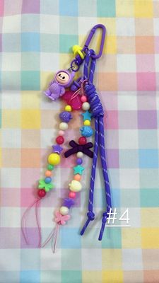 Charm da borsa con gancio Labubu lilla #4