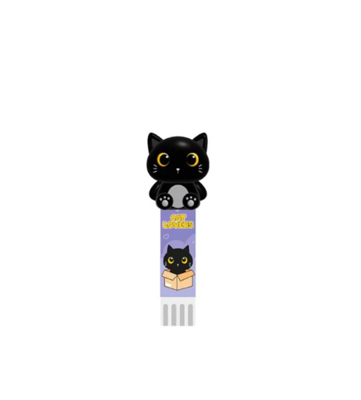 Stick colla 3d gatto nero
