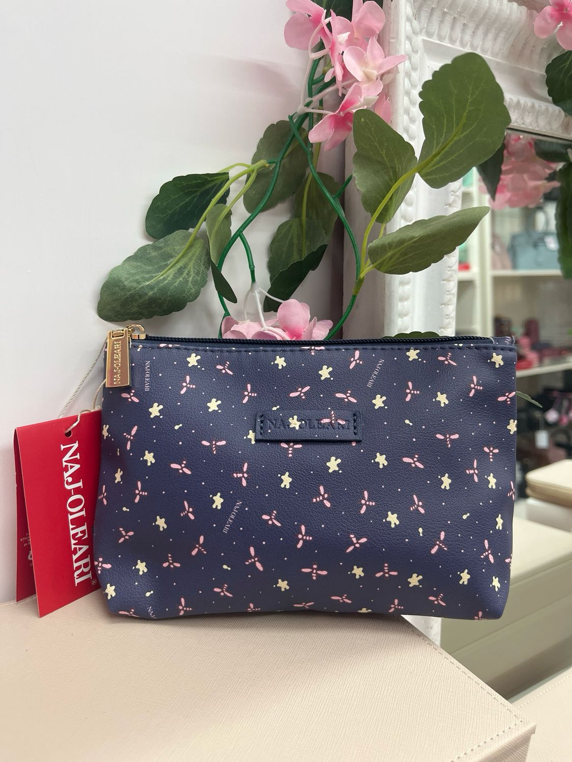Necessaire Naj-Oleari apine fondo blu