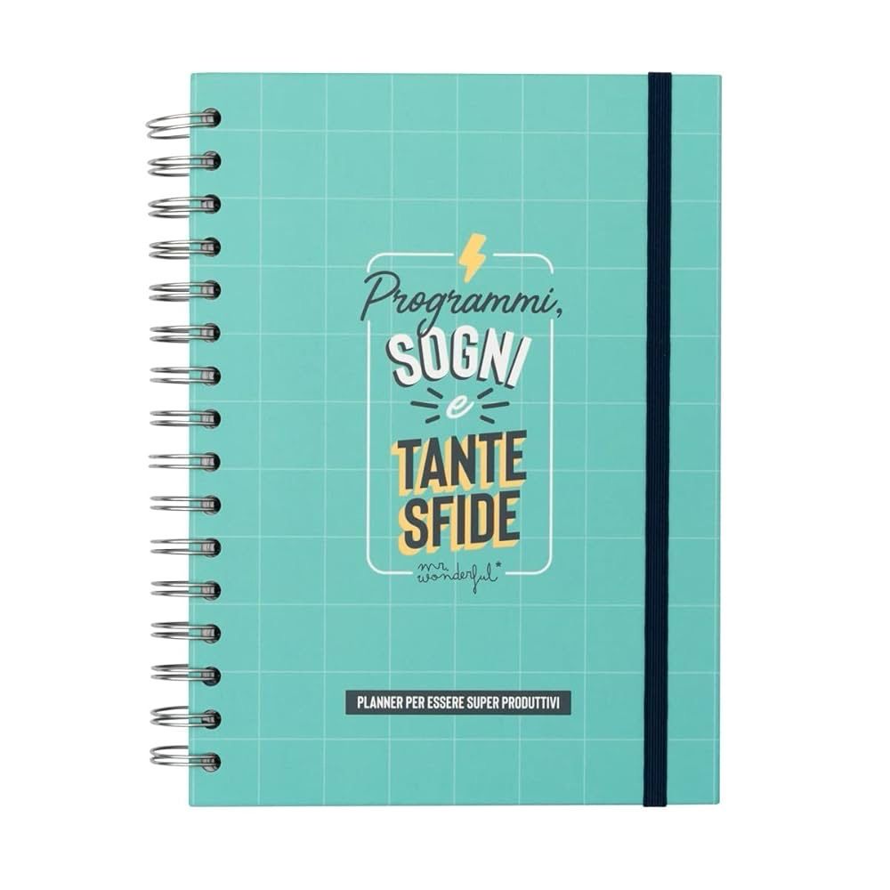 Quaderno Planner Mr Wonderful Programmi sogni e tante sfide