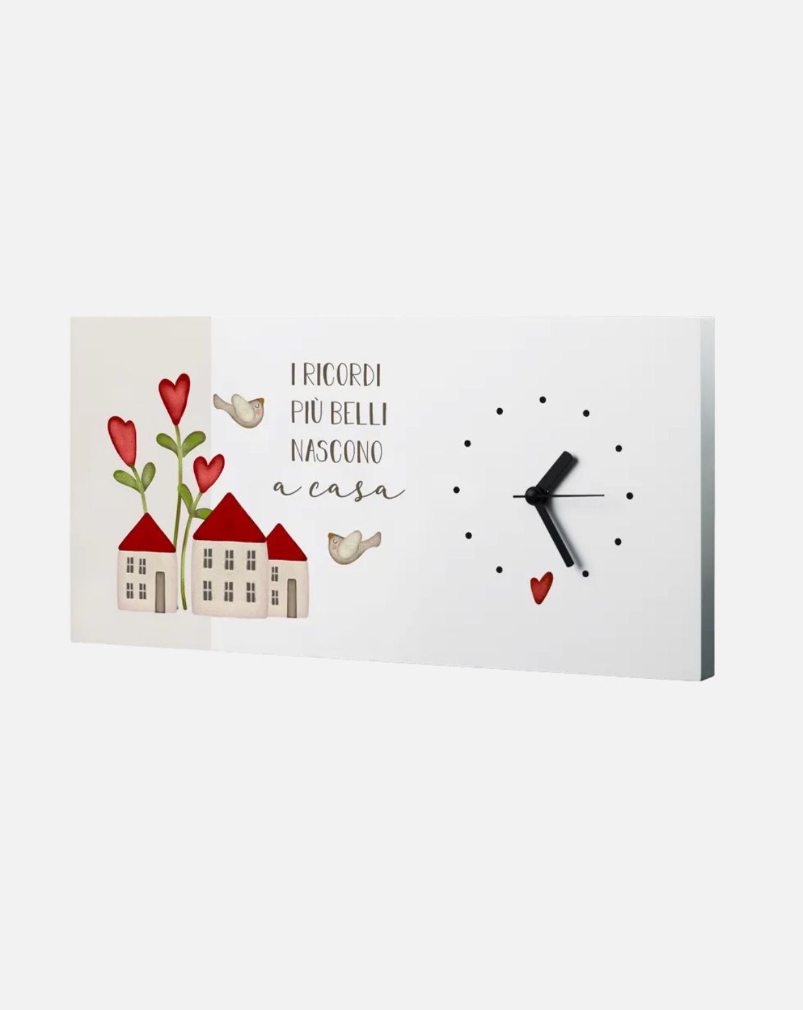 Orologio rettangolare – i ricordi più belli nascono a casa