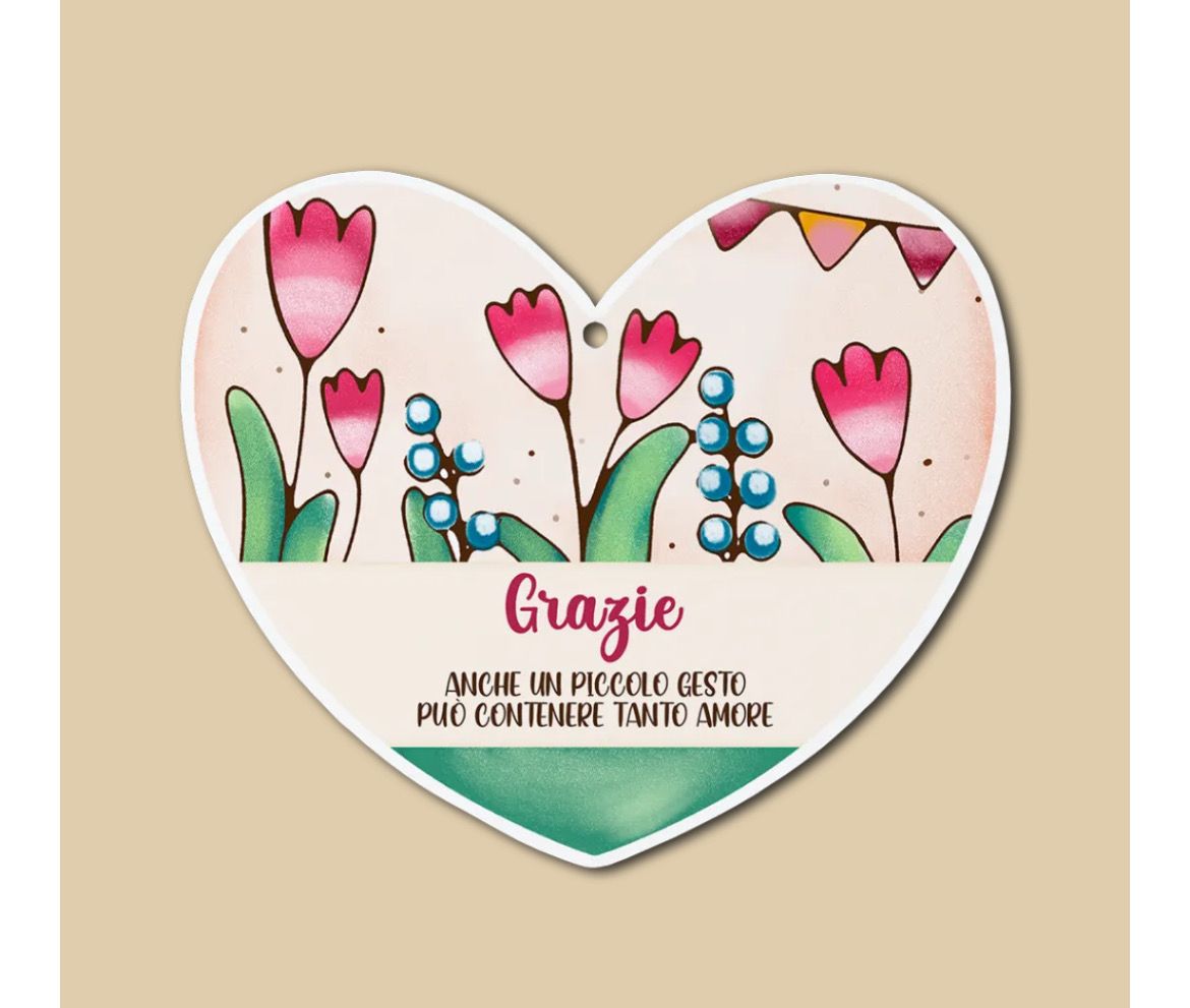 Calamita a forma di cuore - grazie