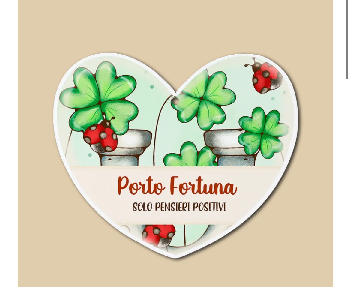 Calamita a forma di cuore - porto fortuna