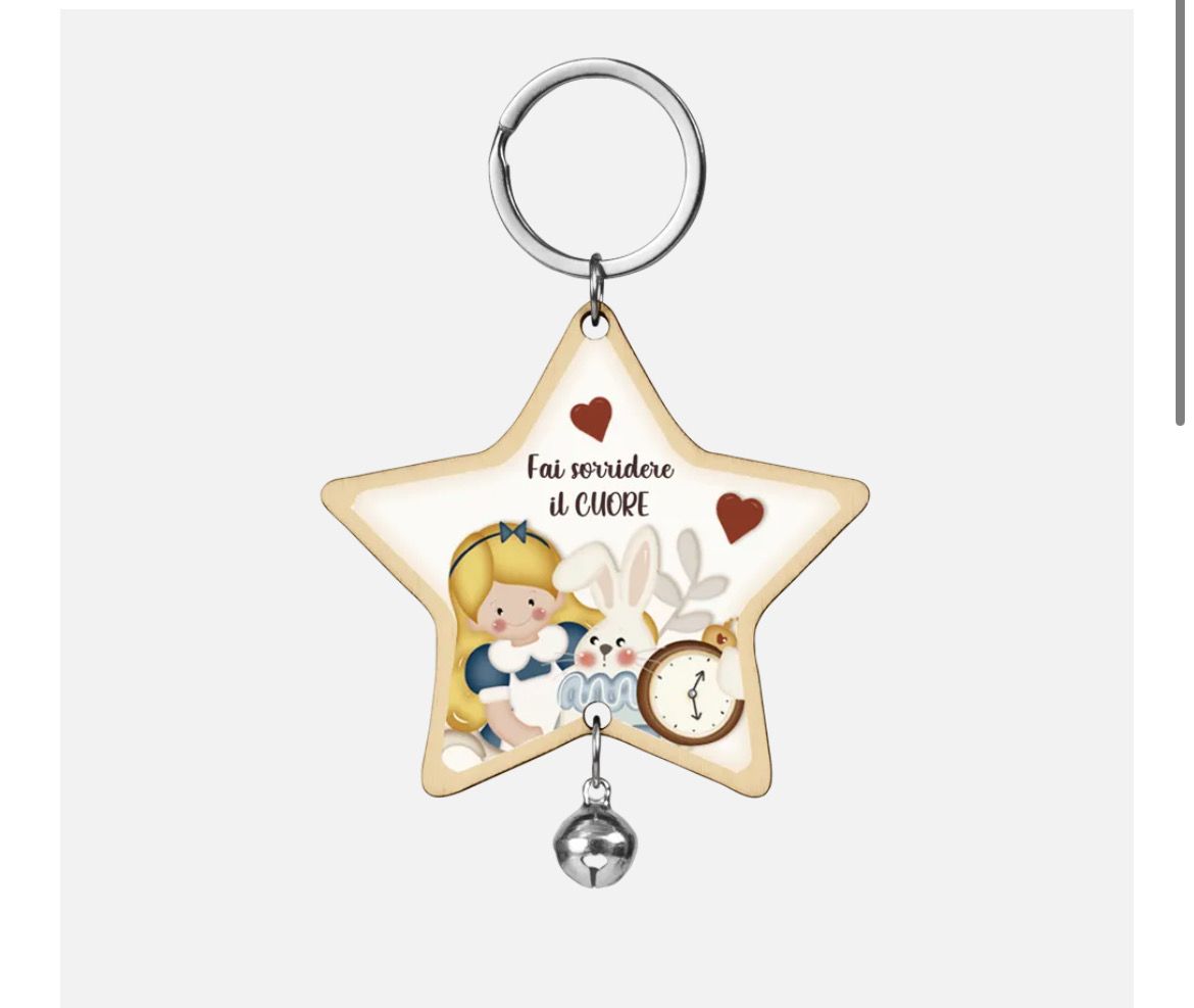 Portachiavi Alice fai sorridere il tuo cuore