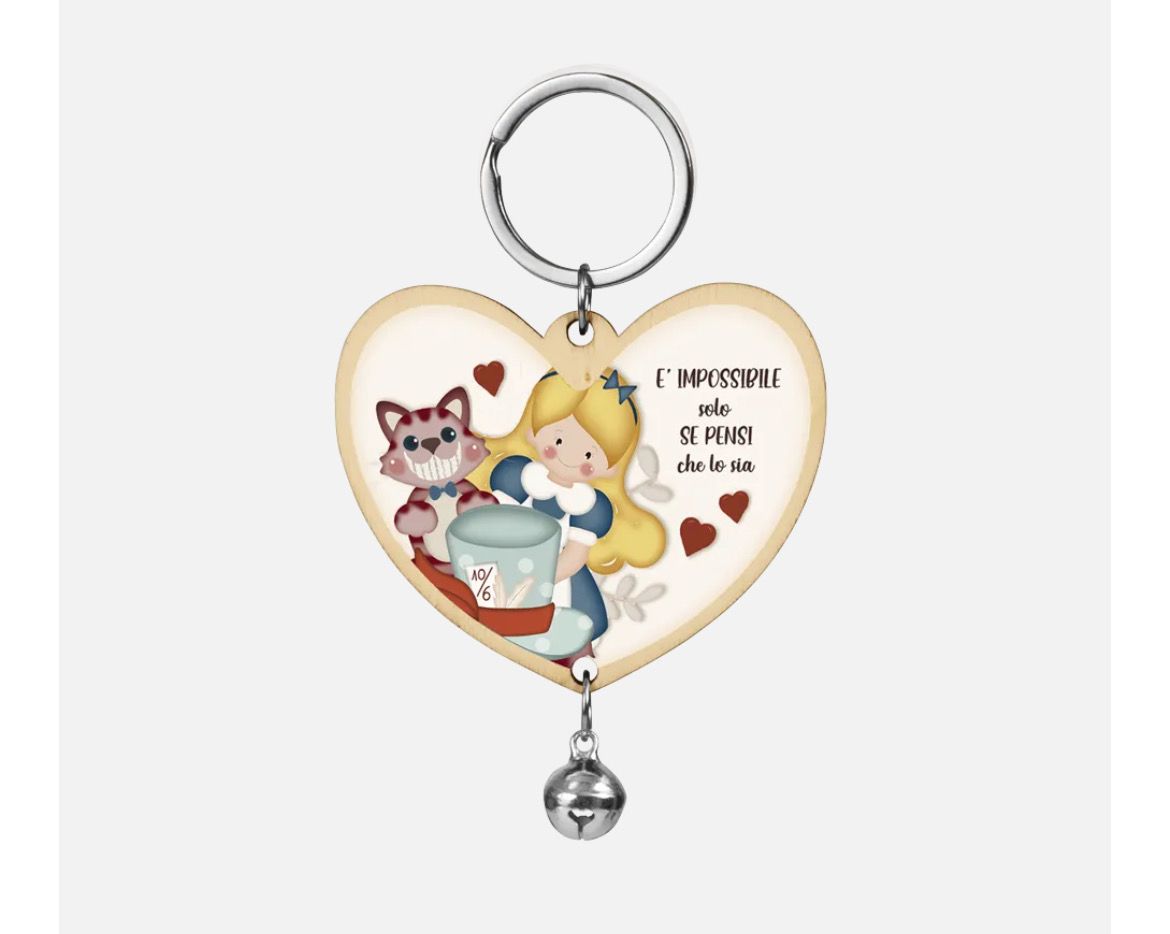 Portachiavi Alice - È impossibile solo se pensi che lo sia