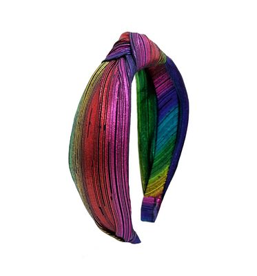 Cerchietto capelli con nodo cangiante tema disco Rockahula