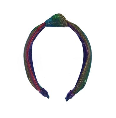 Cerchietto capelli con nodo cangiante tema disco Rockahula