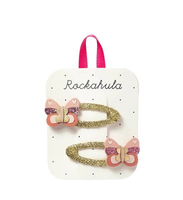 Set 2 Mollette Clic Clac farfalle Rockahula