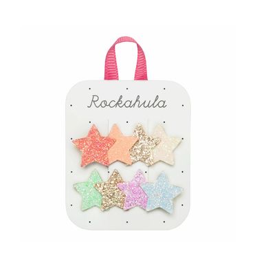 Set 2 Mollette a pinza con 4 stelline toni misti Rockahula