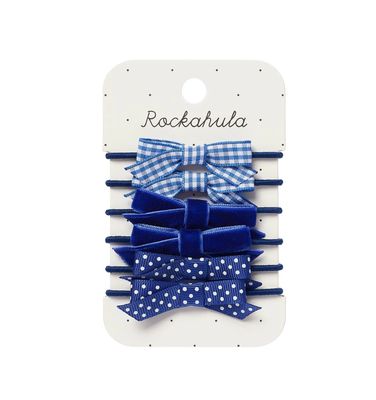 Set 6 elastichetti toni blu Rockahula