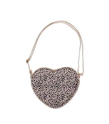 Borsetta a tracolla cuore Leopard Rockahula