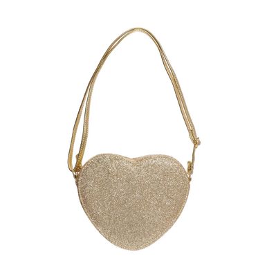 Borsetta a tracolla cuore oro glitter Rockahula