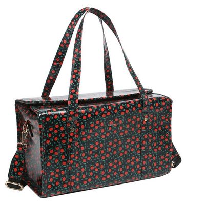 Bauletto Naj-Oleari boccioli fondo nero con tracolla 61481
