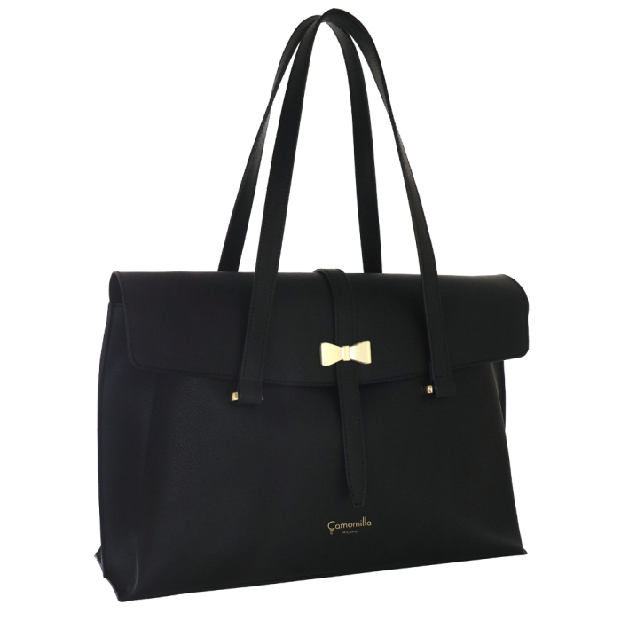 BORSA SPALLA/PORTA PC NICE OFFICE NERO Camomilla Milano