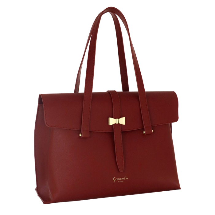 BORSA SPALLA/PORTA PC NICE OFFICE ROSSO BORDEAUX Camomilla Milano