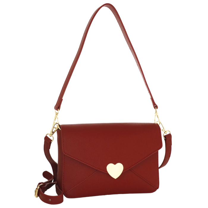 BORSA A SPALLA NINA ROSSO BORDEAUX Camomilla Milano