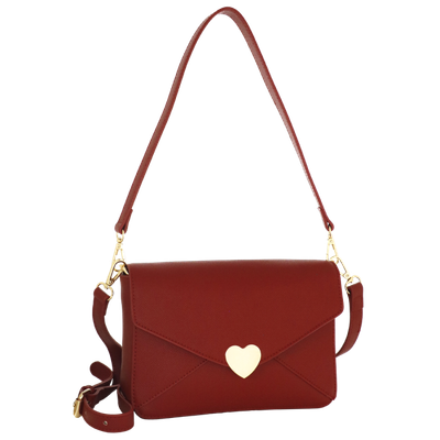 BORSA A SPALLA NINA ROSSO BORDEAUX Camomilla Milano