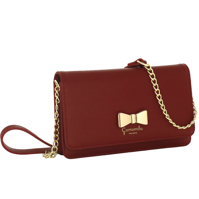 BORSA PORTAFOGLIO NICE OFFICE ROSSO BORDEAUX Camomilla Milano