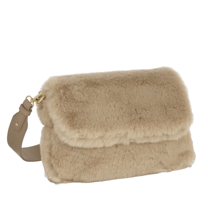 BORSA TRACOLLA con PATTA OLGA BEIGE Camomilla Milano