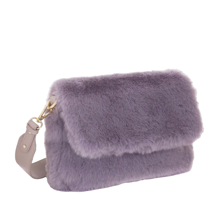 BORSA TRACOLLA con PATTA OLGA LILLA Camomilla Milano