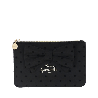 BUSTA PIATTA M POLKA GLAM NERO Camomilla Milano