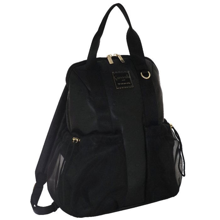 ZAINO CON TASCONI POIS COUTURE NERO Camomilla Milano