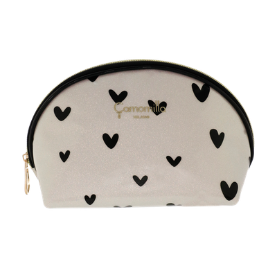 POUCH M LOVE ME BIANCO NERO Camomilla Milano