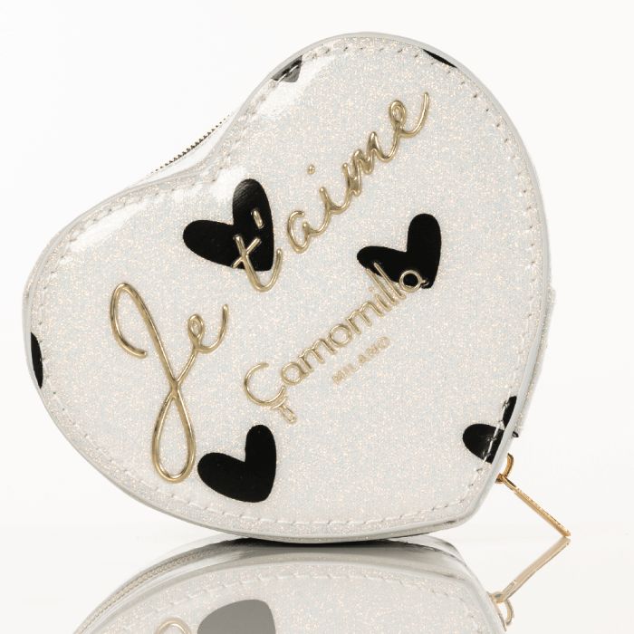 BOX PORTAGIOIE CUORE XS LOVE ME BIANCO NERO Camomilla Milano