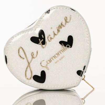 BOX PORTAGIOIE CUORE XS LOVE ME BIANCO NERO Camomilla Milano