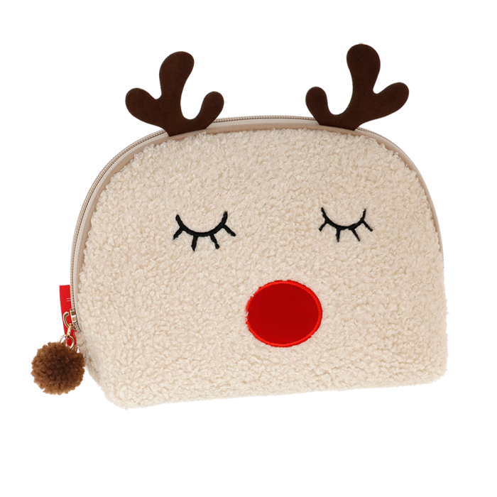 POUCH M FUNNY WINTER renna off white Camomilla Milano