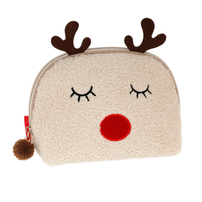 POUCH M FUNNY WINTER renna off white Camomilla Milano