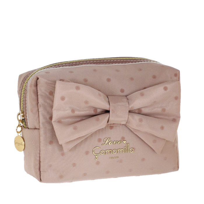 NECESSAIRE S POLKA GLAM ROSA Camomilla Milano