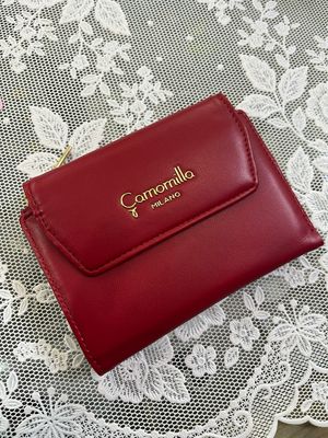 Portafoglio compatto Maty Camomilla Milano rosso bordeaux