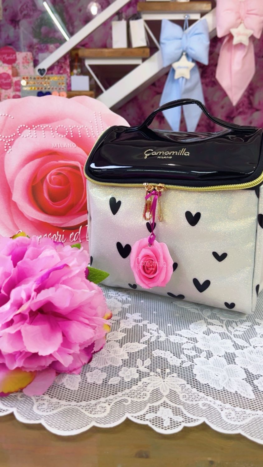 BEAUTY VIAGGIO M LOVE ME BIANCO NERO Camomilla Milano