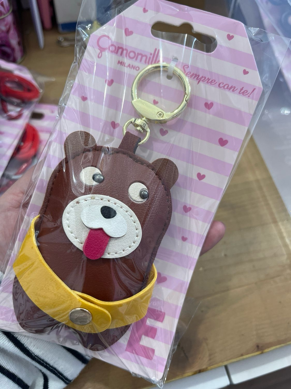 Portachiavi orso burlone Camomilla Milano