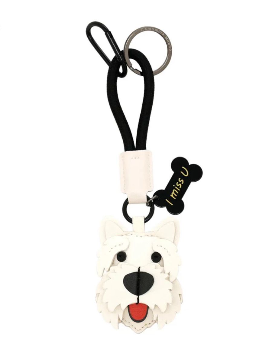 Portachiavi cane westie Camomilla Milano