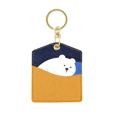 Portachiavi tag Camomilla Milano orso bianco