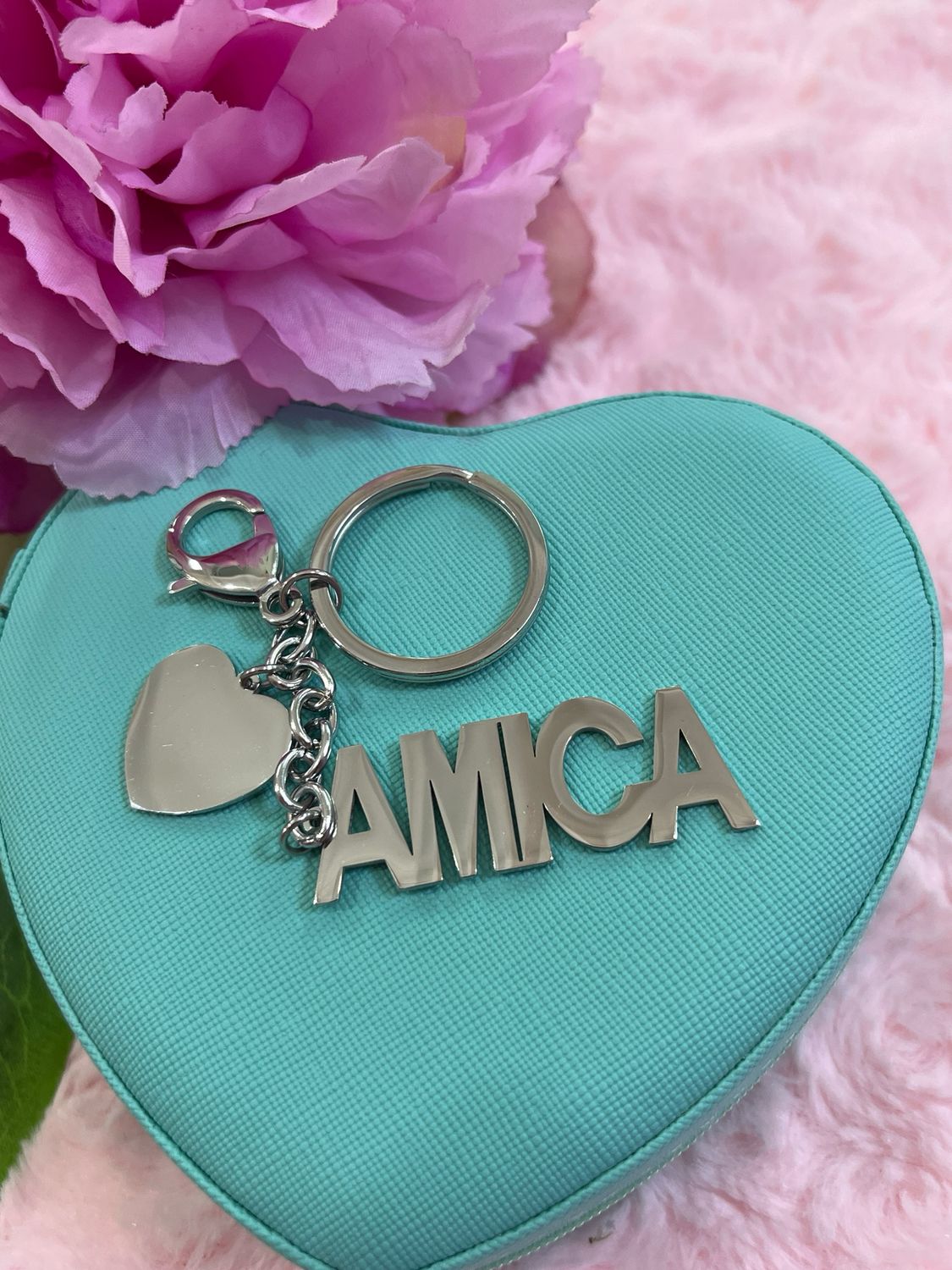 Portachiavi Scritta Amica