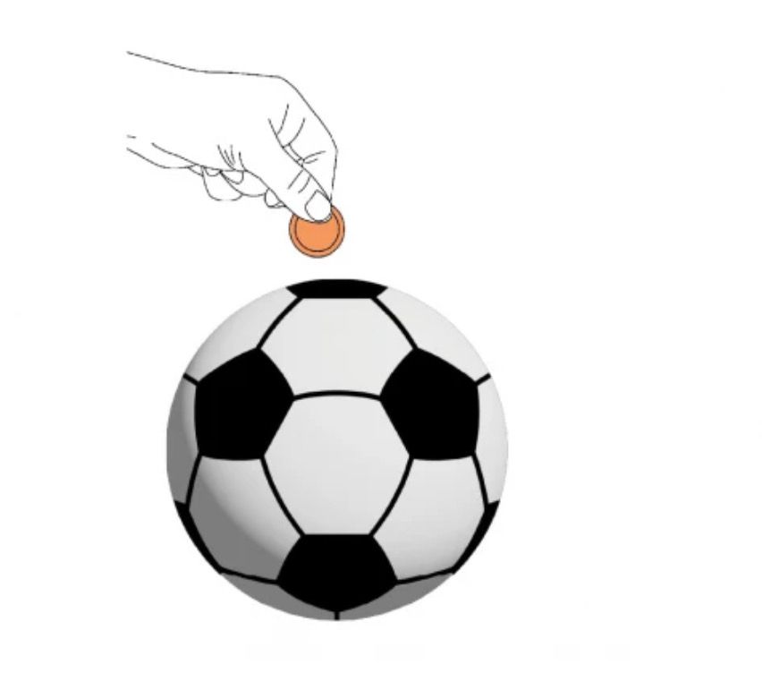 Salvadanaio money box pallone da calcio