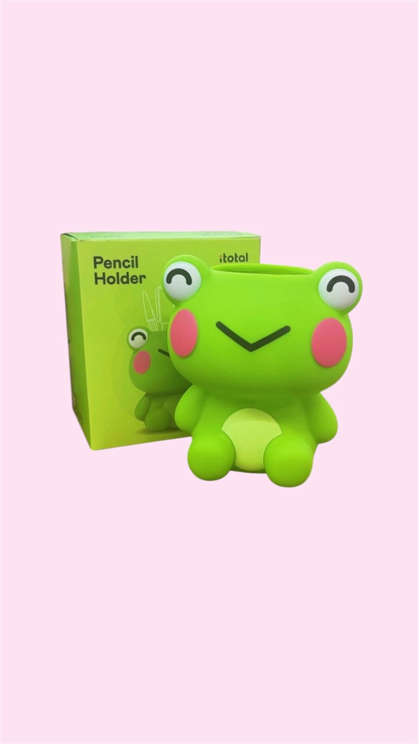 Portapenne Portaspazzolino 3d Itotal rana verde