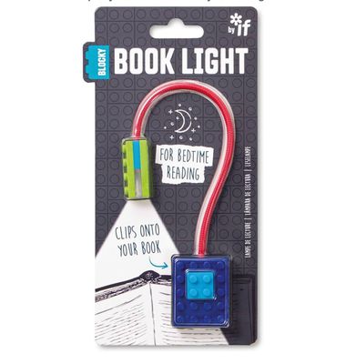 Lampada da lettura mattoncino blu