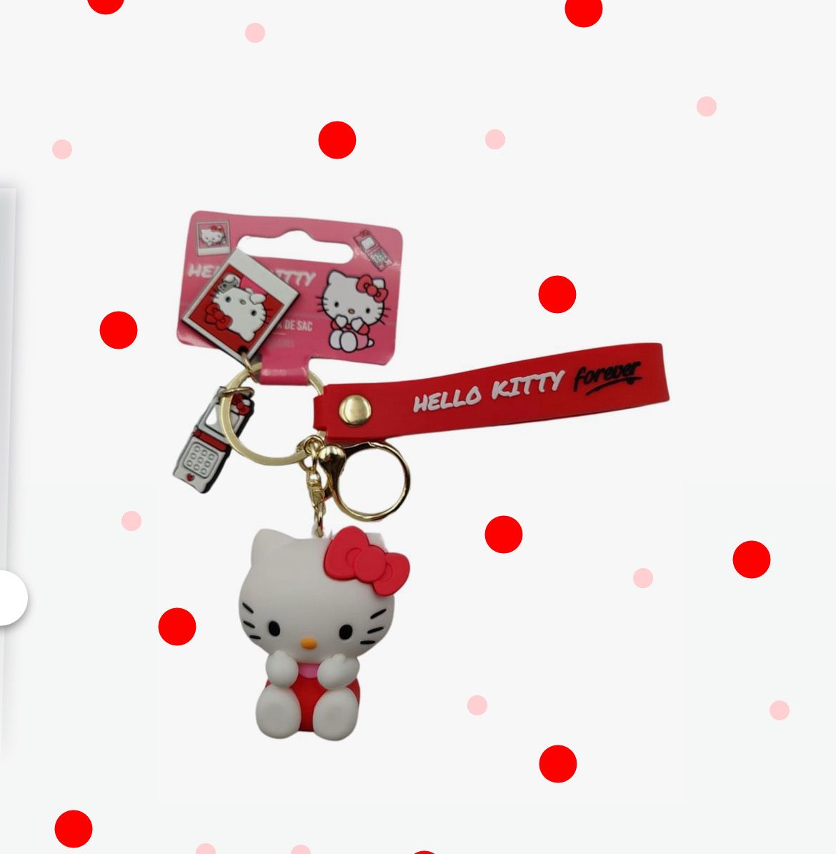 Portachiavi Hello Kitty rosso
