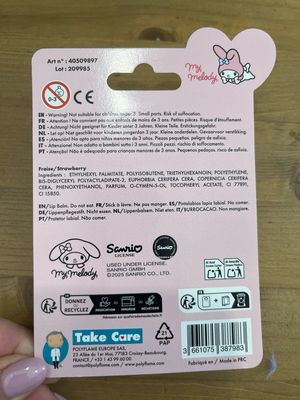 Lip balm stick My Melody top 3d