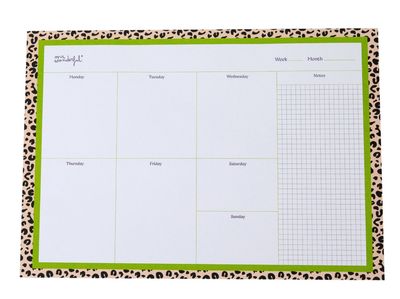 Planner settimanale da tavolo Mr Wonderful - Animal print