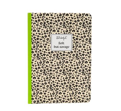 Quaderno a righe A5 Mr Wonderful animal print